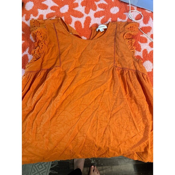 Calligraphie orange tank top - Picture 2 of 5